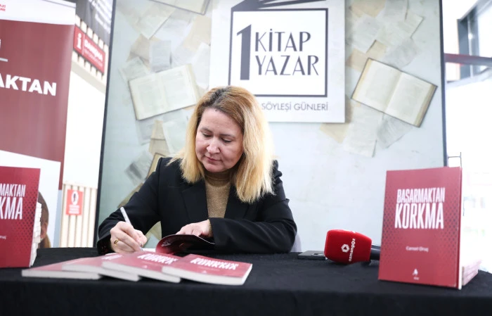 1 Kitap 1 Yazar Buluşmalarının Konuğu Cansel Oru&ccedil; Oldu