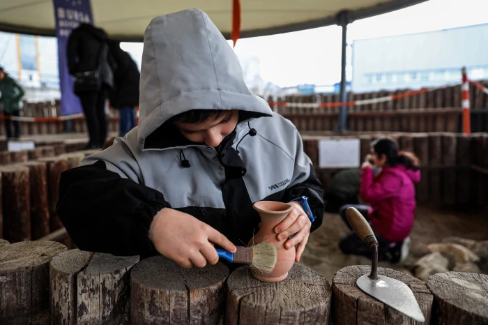 Arkeolojiyi eğlenerek &ouml;ğrendiler