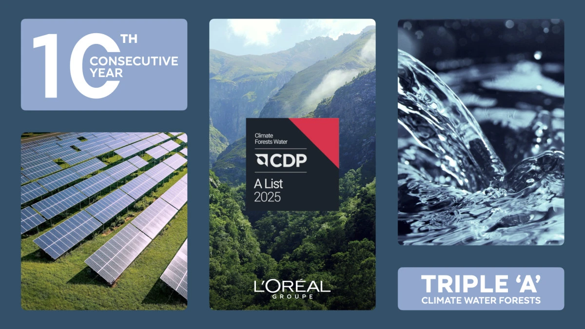 L&rsquo;Or&eacute;al Grup, CDP&rsquo;den &uuml;st &uuml;ste 10. Kez &uuml;&ccedil; &rsquo;A&rsquo; notunu alan ilk ve tek şirket oldu