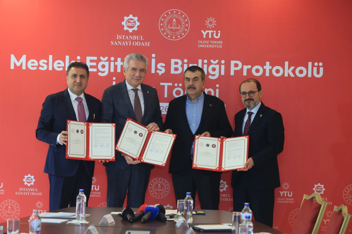 MEB, İSO ve YT&Uuml; Arasında Mesleki Eğitimde Dev İş Birliği Protokol&uuml;