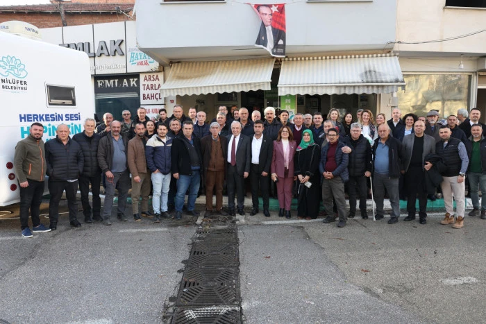 Nil&uuml;fer Belediye Başkanı &Ouml;zdemir&rsquo;den Hasanağa&rsquo;da &ldquo;tarıma sahip &ccedil;ıkın&rdquo; &ccedil;ağrısı