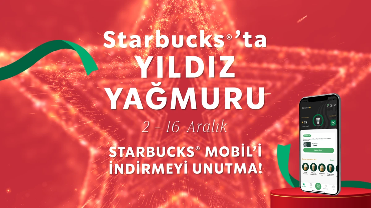 Yeni Yıl Heyecanının ‘Star’ı Olacak Hediyeler Senin Starbucks®’ta